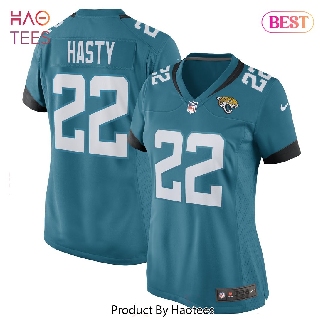 Jamycal Hasty Jacksonville Jaguars Nike Women’s Game Player Jersey Teal Luxury Store