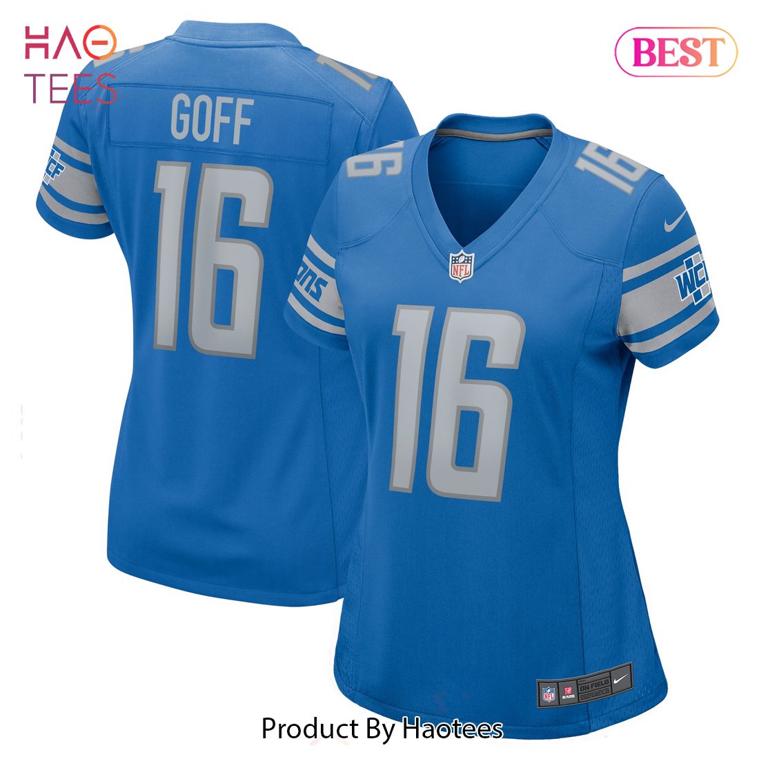 Jared Goff Detroit Lions Nike Women’s Game Jersey Blue Luxury Store