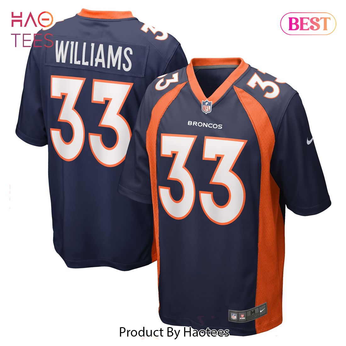 Javonte Williams Denver Broncos Nike Home Game Player Jersey Navy Luxury Store