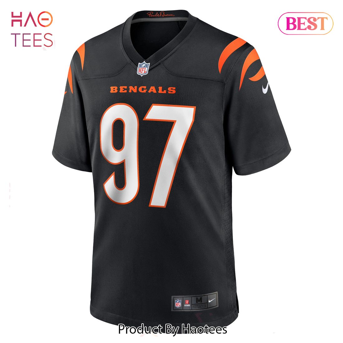 Jay Tufele Cincinnati Bengals Nike Game Player Jersey Black Luxury Store