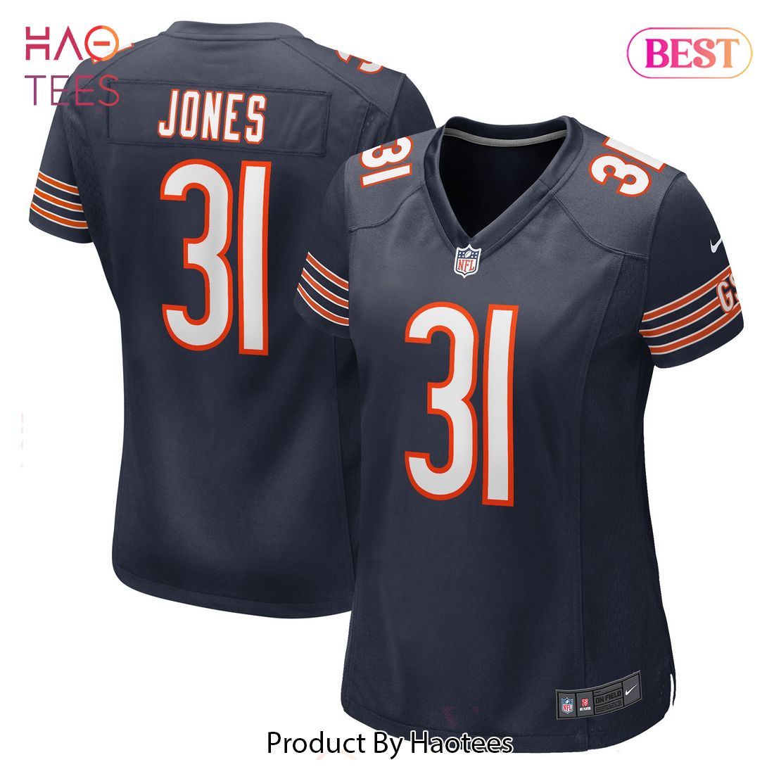 Jaylon Jones Chicago Bears Nike Women’s Game Player Jersey Navy Luxury Store