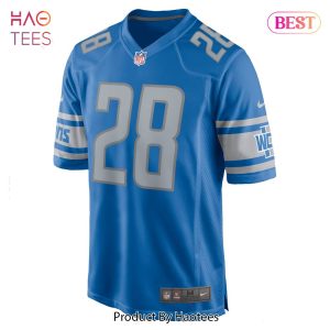 Jermar Jefferson Detroit Lions Nike Game Jersey Blue