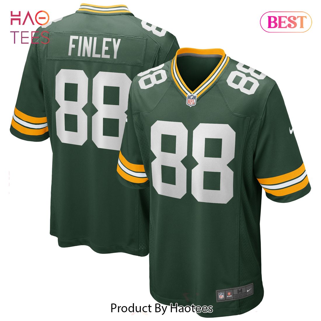 Jermichael Finley Green Bay Packers Nike Game Retired Player Jersey Green