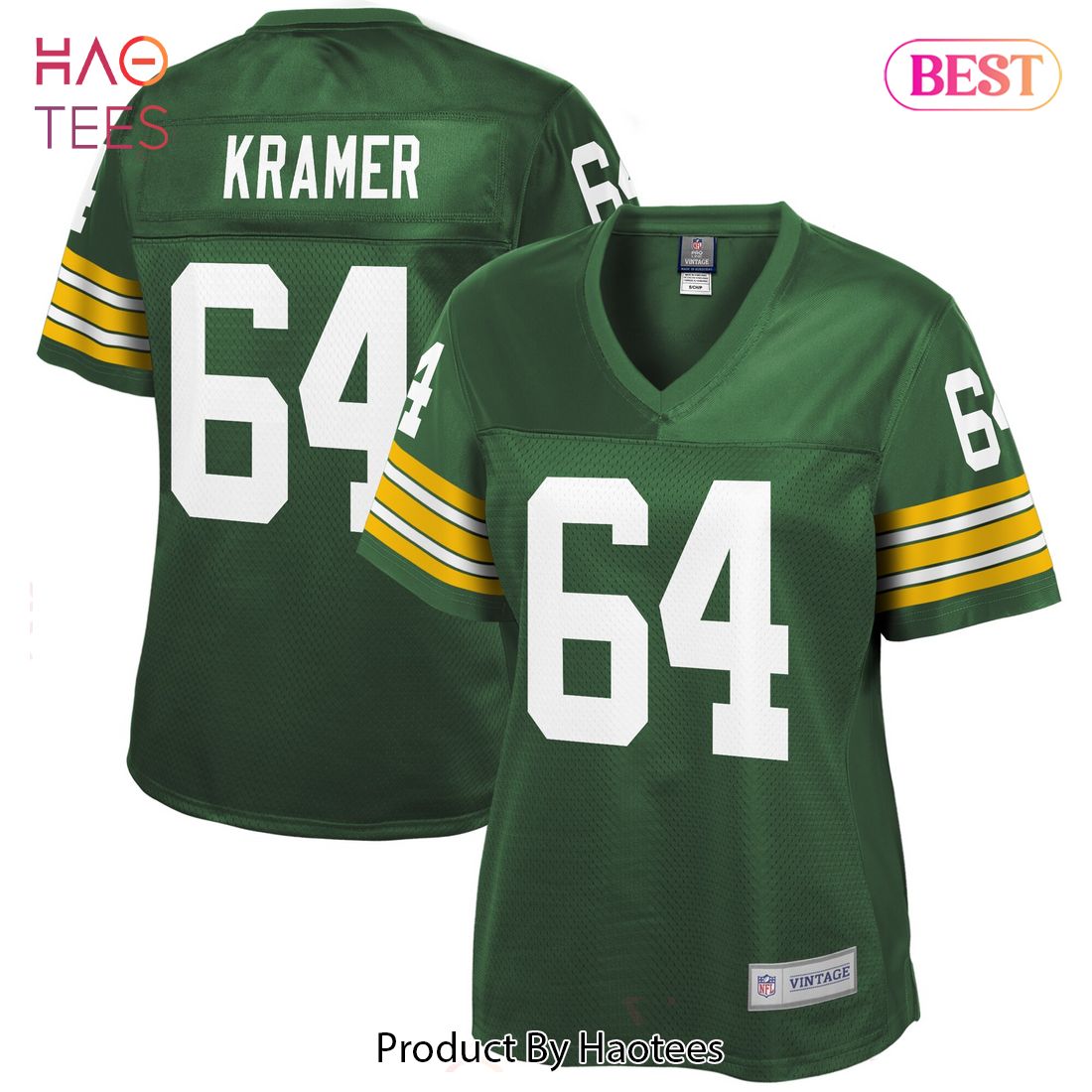 Jerry Kramer Green Bay Packers NFL Pro Line Women’s Retired Player Jersey Green