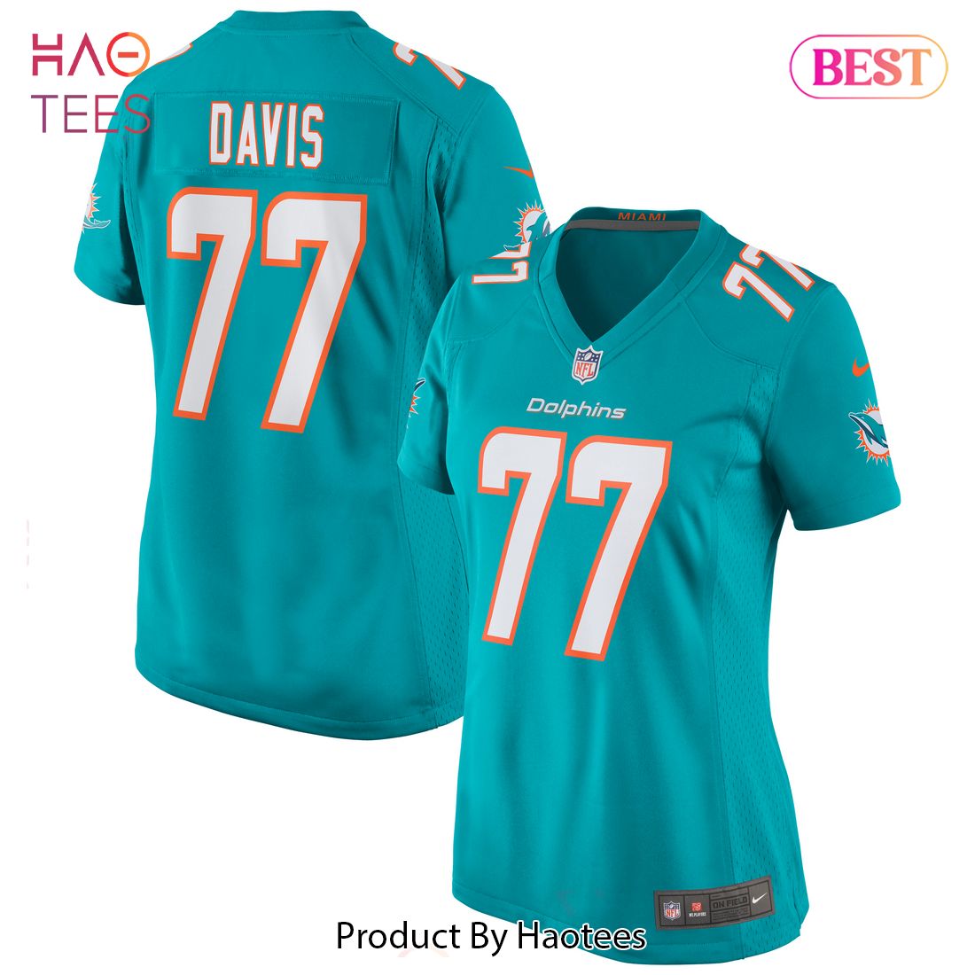 Jesse Davis Miami Dolphins Nike Women’s Game Jersey Aqua Luxury Store