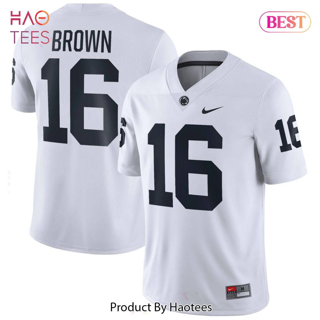 Ji’Ayir Brown Penn State Nittany Lions Nike NIL Replica Football Jersey White Luxury Store