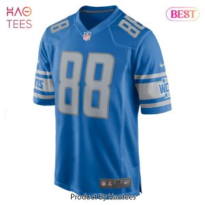 Jim Cain Detroit Lions Nike Retired Player Jersey Blue