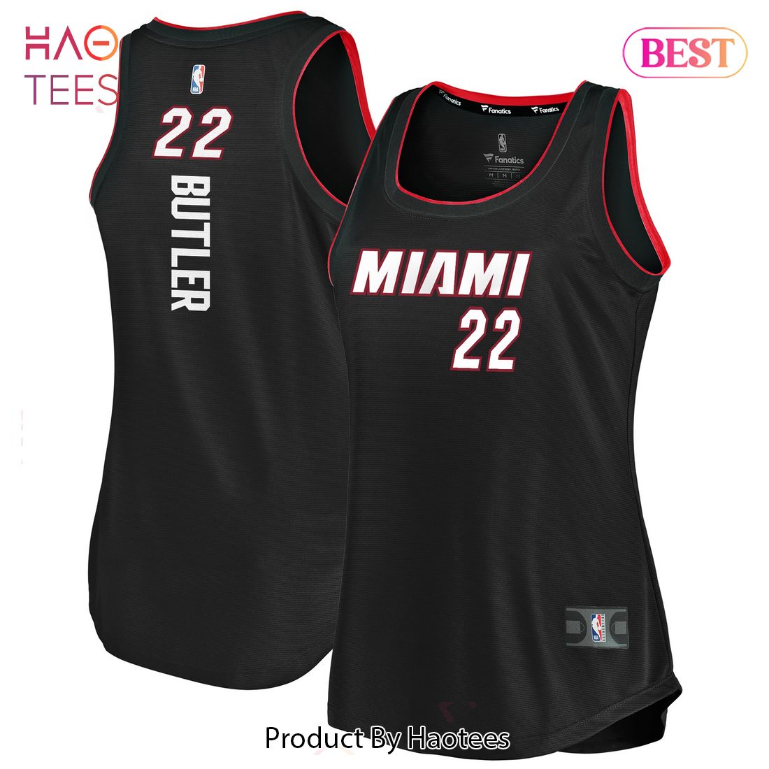 Jimmy Butler Miami Heat Fanatics Branded Women’s 2019 20 Fast Break Team Tank Jersey Icon Edition Black