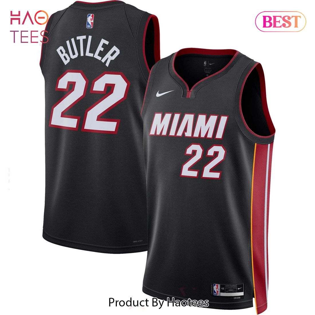 Jimmy Butler Miami Heat Nike Unisex 2022 23 Swingman Jersey Icon Edition Black