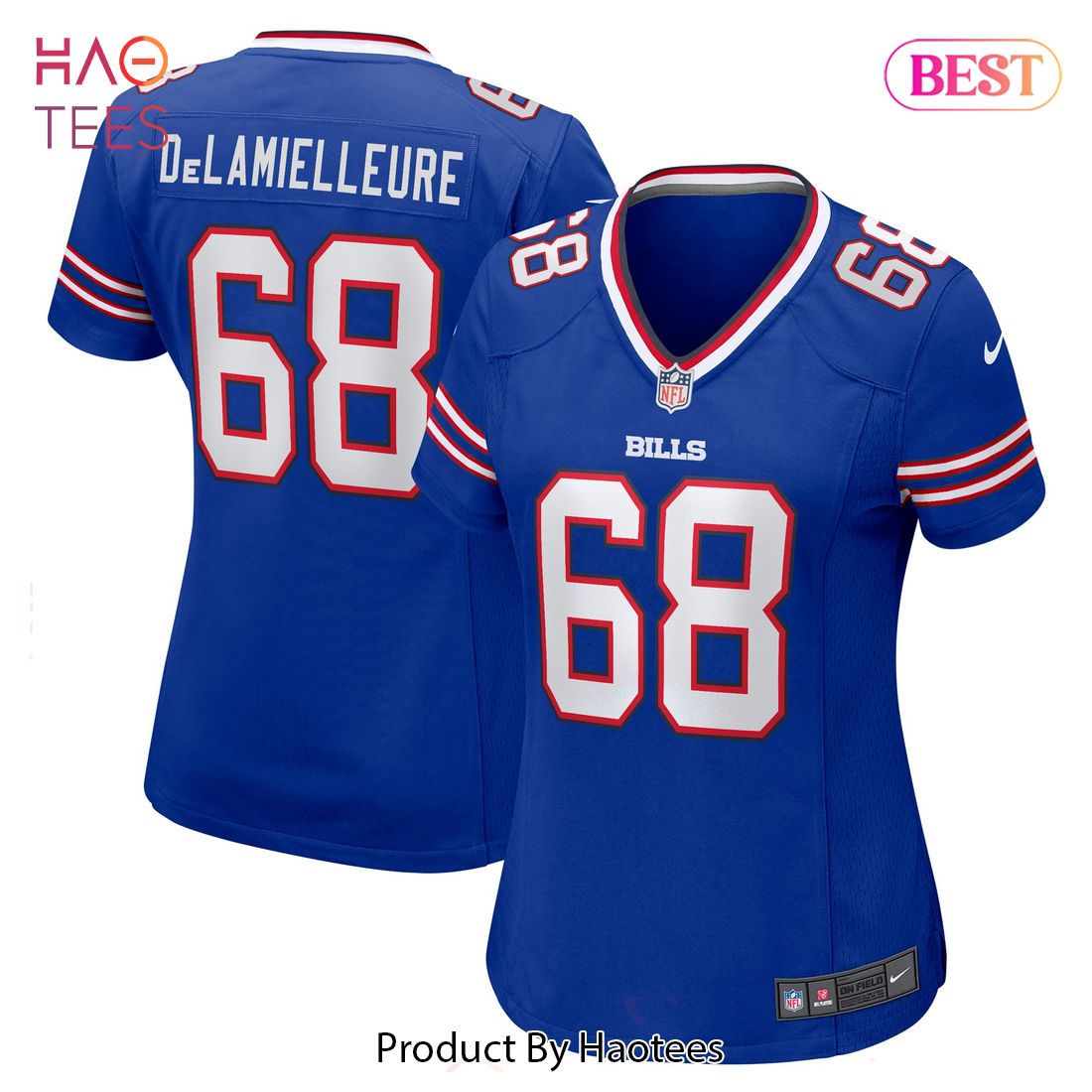 Joe DeLamielleure Buffalo Bills Nike Women’s Game Retired Player Jersey Royal Luxury Store