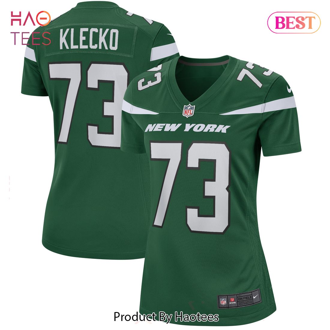 Joe Klecko New York Jets Nike Women’s Game Retired Player Jersey Gotham Green
