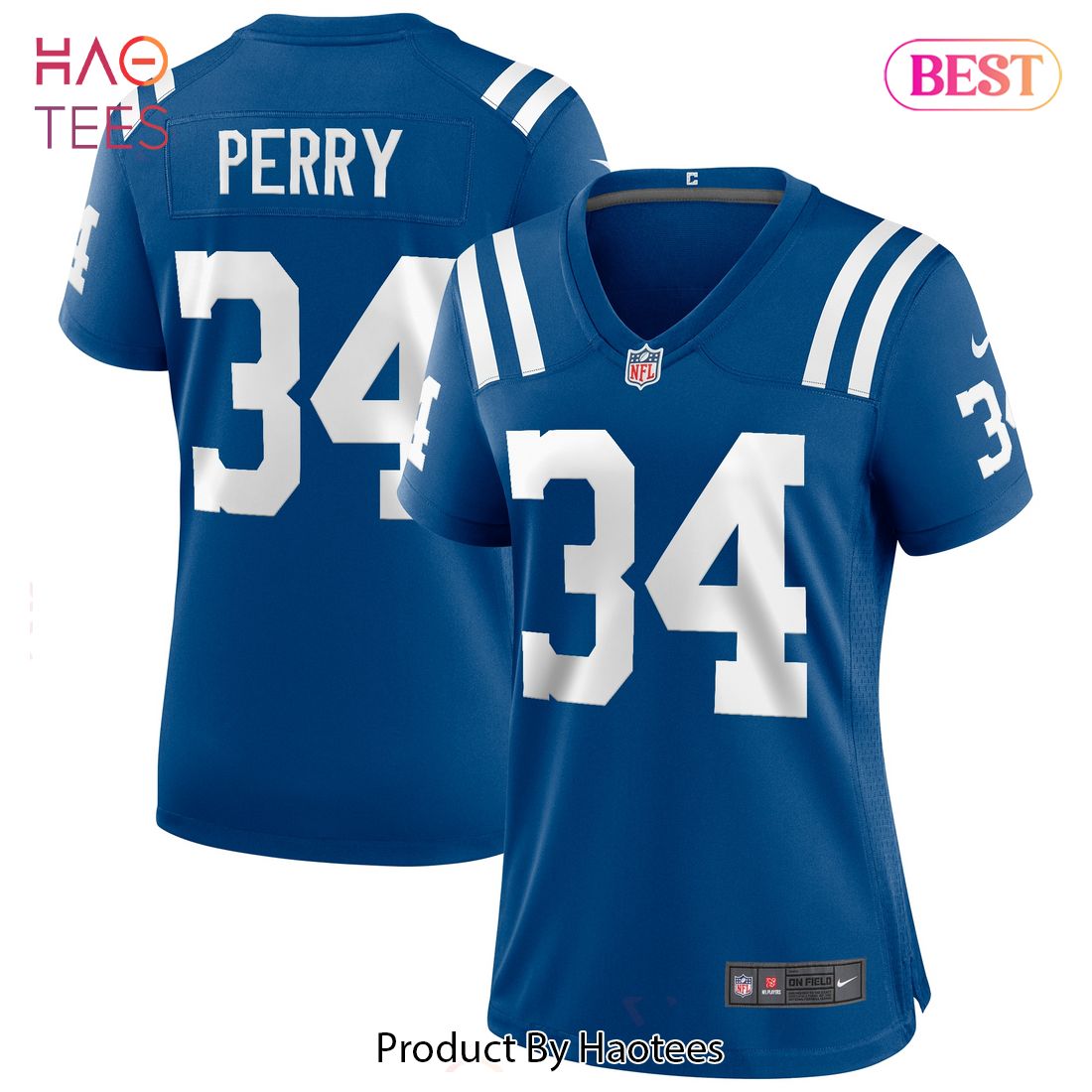 Joe Perry Indianapolis Colts Nike Women’s Game Retired Player Jersey Royal