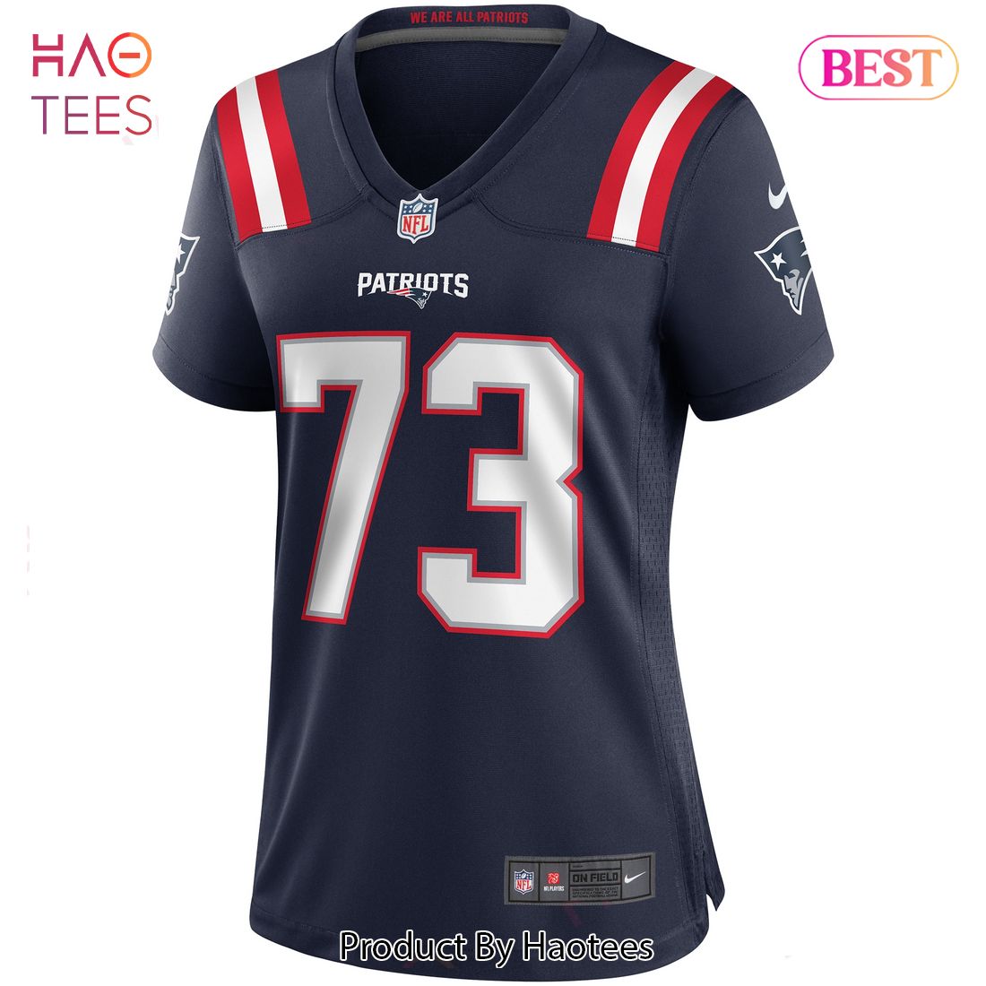 John Hannah New England Patriots Nike Women’s Game Retired Player Jersey Navy Luxury Store