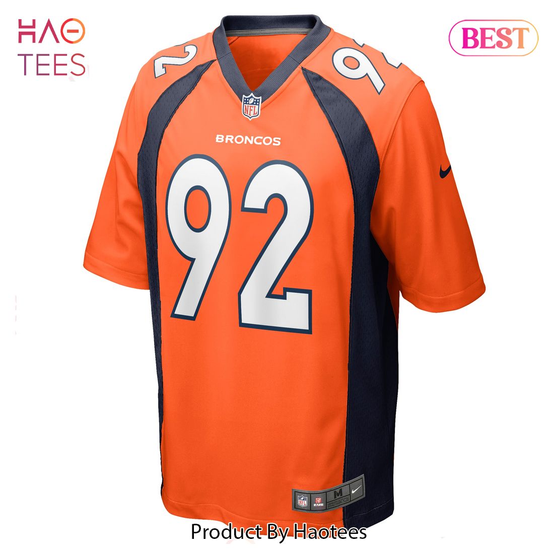 Jonathan Harris Denver Broncos Nike Game Jersey Orange Luxury Store