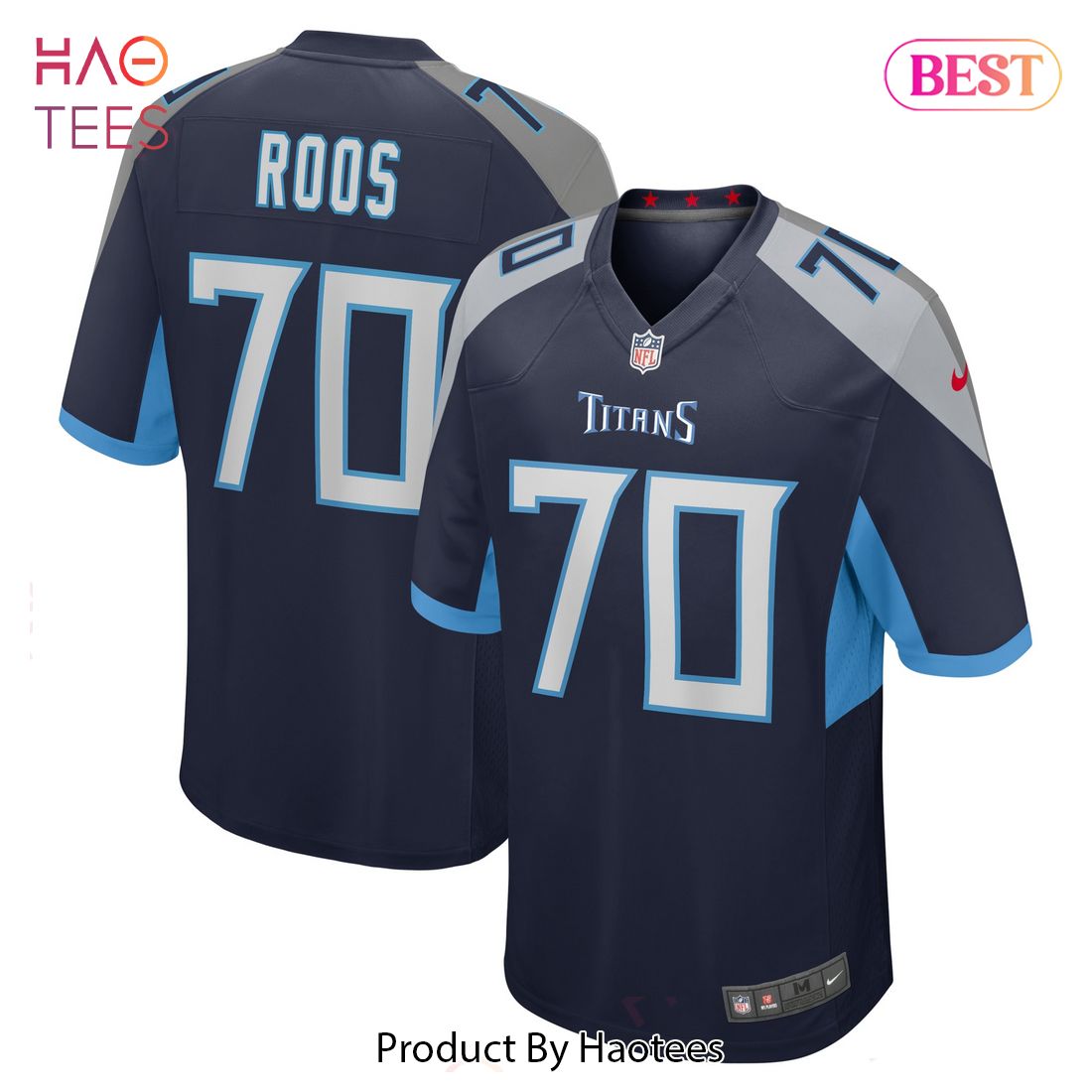 Jordan Roos Tennessee Titans Nike Game Player Jersey Navy