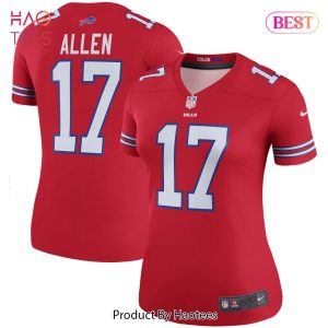 Nike Men's Josh Allen Red Buffalo Bills Color Rush Legend Jersey - Red