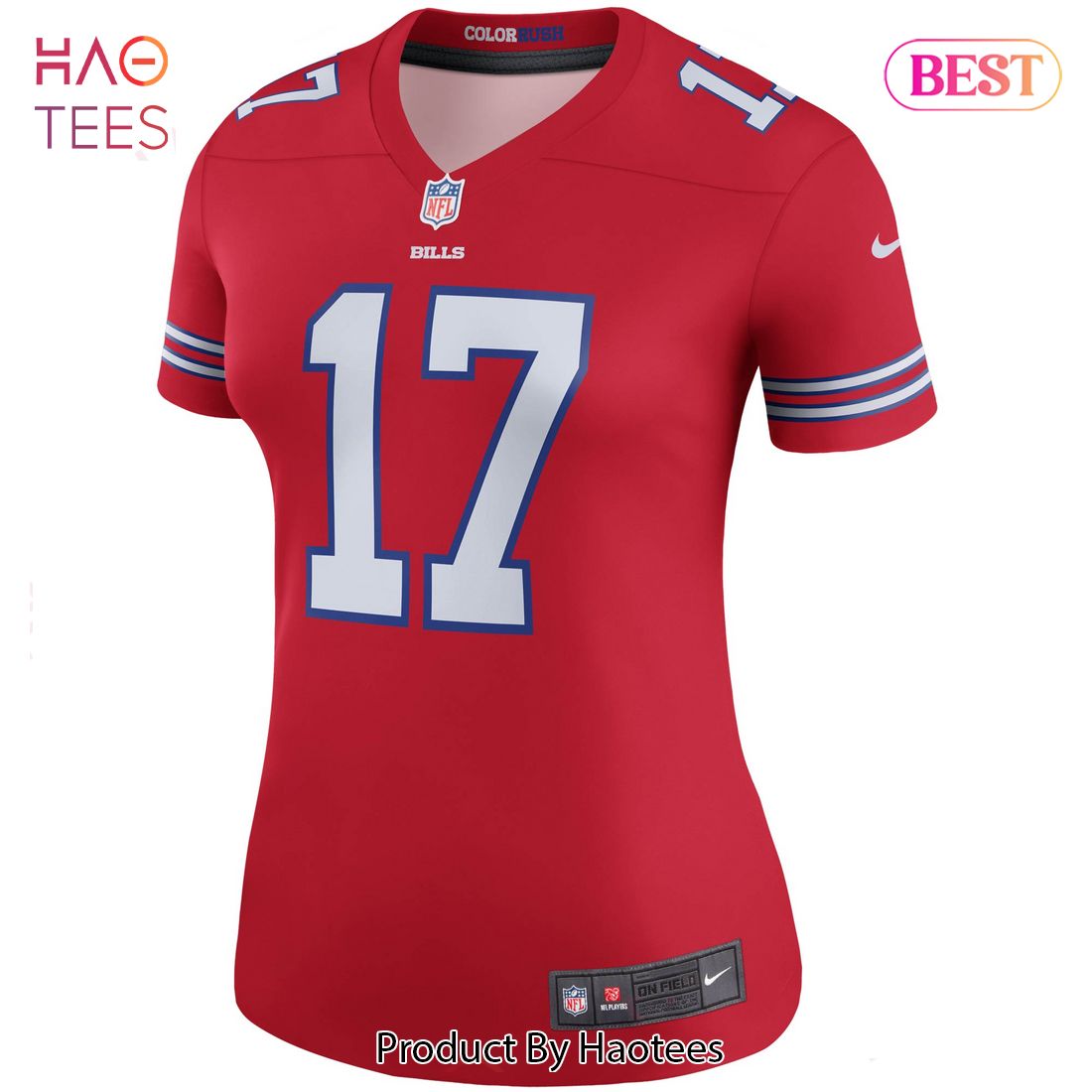 Josh Allen Buffalo Bills Nike Women's Color Rush Legend Player Jersey Red