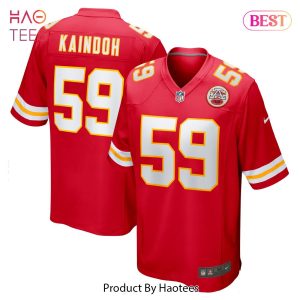 Joshua Kaindoh Kansas City Chiefs Nike Game Jersey Red Joshua Kaindoh Kansas City Chiefs Nike Game Jersey Red