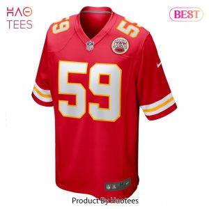 Joshua Kaindoh Kansas City Chiefs Nike Game Jersey Red