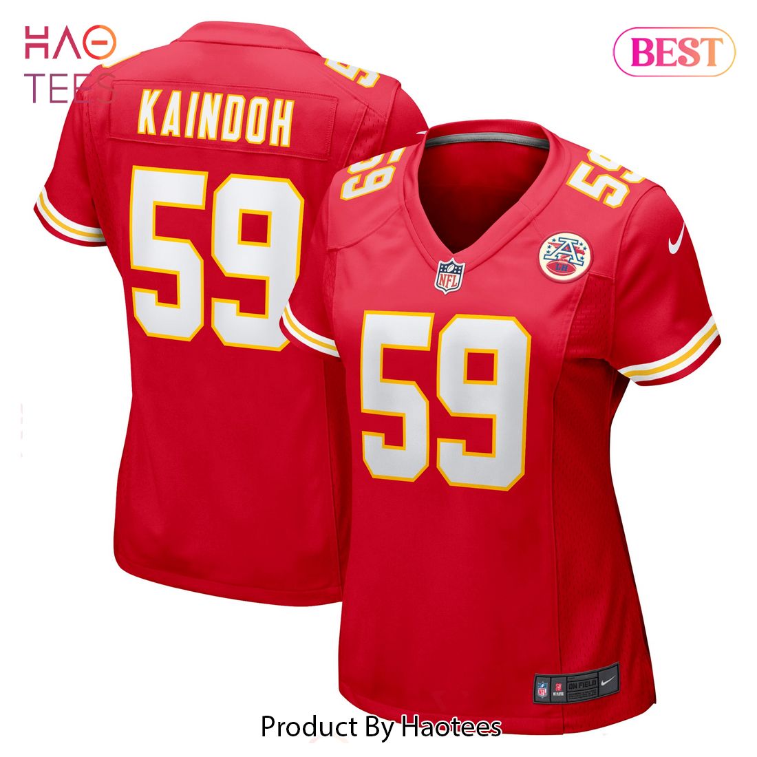 Joshua Kaindoh Kansas City Chiefs Nike Women’s Game Jersey Red Luxury Store