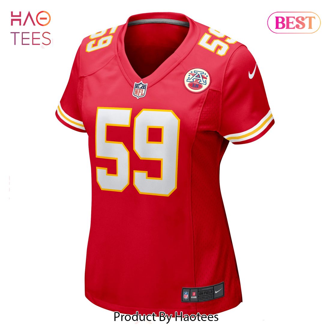 Joshua Kaindoh Kansas City Chiefs Nike Women’s Game Jersey Red Luxury Store