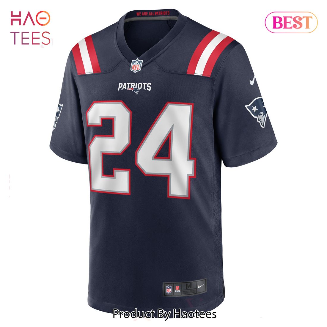 Joshuah Bledsoe New England Patriots Nike Game Player Jersey Navy