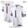Justin Fields Chicago Bears Nike Game Jersey White