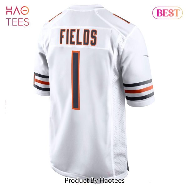 Justin Fields Chicago Bears Nike Game Jersey White