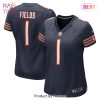 Justin Fields Chicago Bears Nike Game Jersey White Justin Fields Chicago Bears Nike Game Jersey White