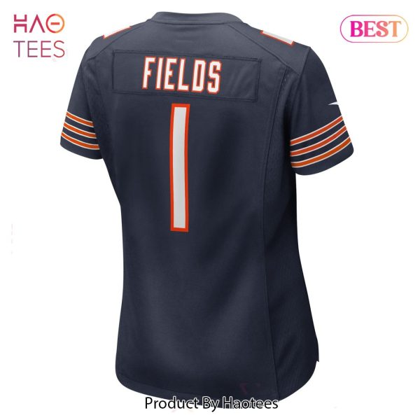 Justin Fields Chicago Bears Nike Women’s Player Game Jersey Navy
