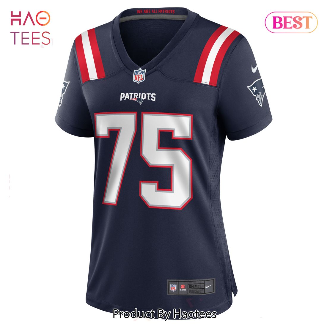 Justin Herron New England Patriots Nike Women’s Team Game Jersey Navy Luxury Store