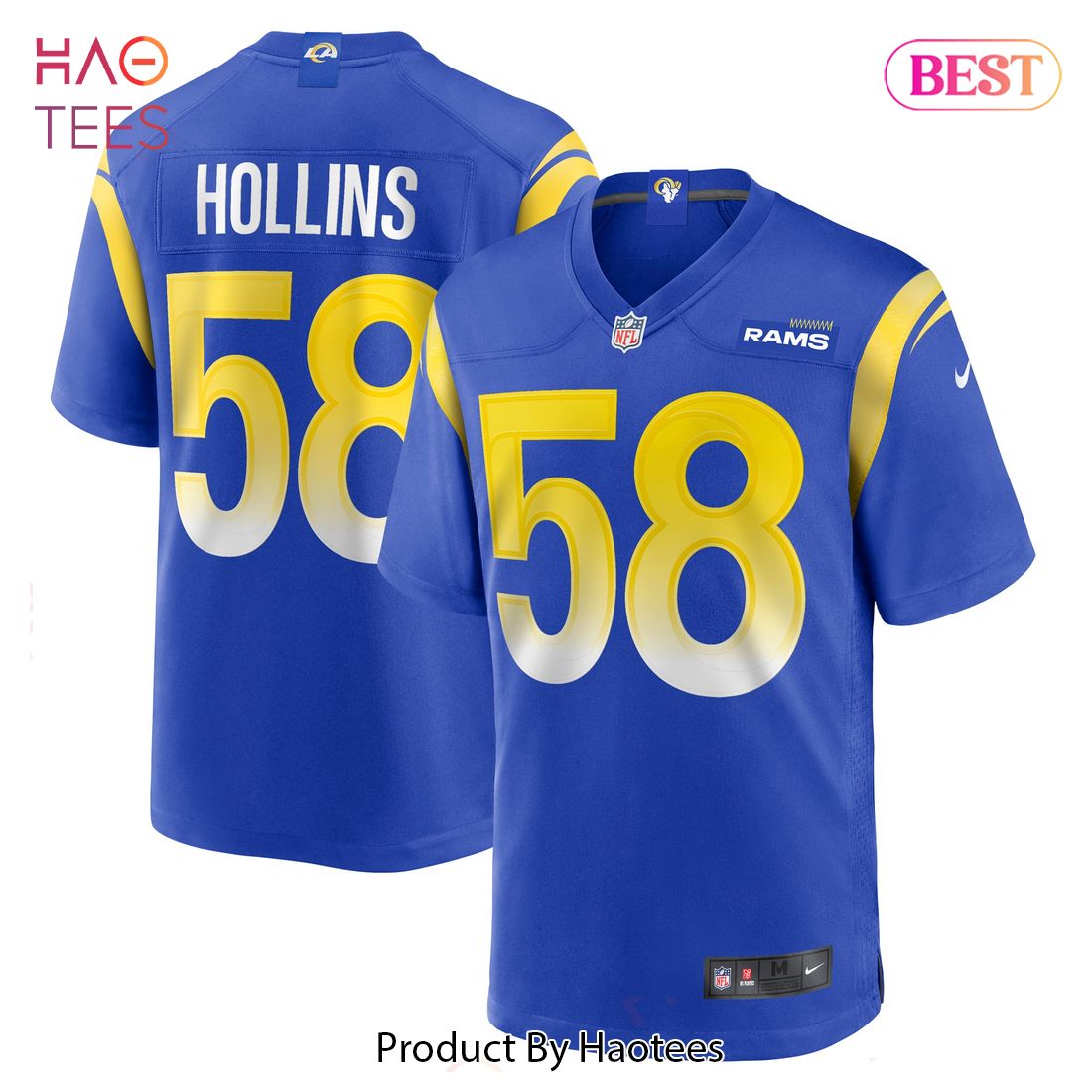 Justin Hollins Los Angeles Rams Nike Game Jersey Royal Luxury Store