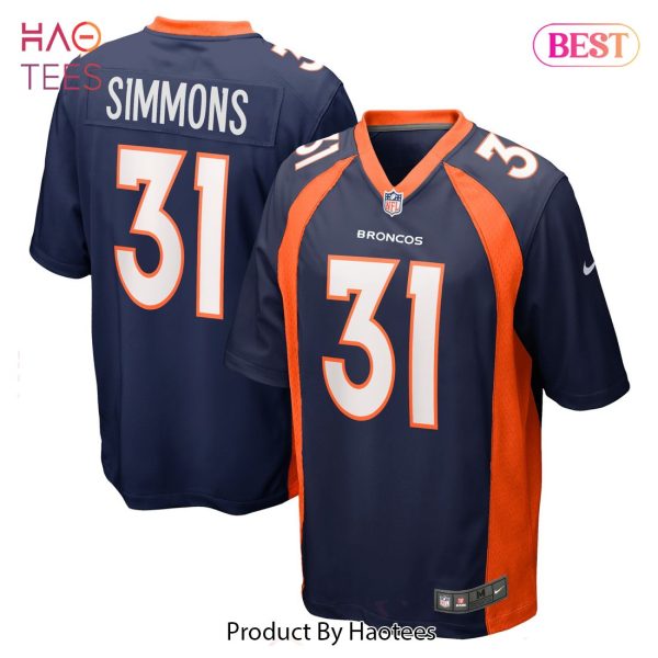Justin Simmons Denver Broncos Nike Game Jersey Navy