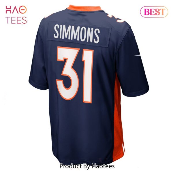 Justin Simmons Denver Broncos Nike Game Jersey Navy