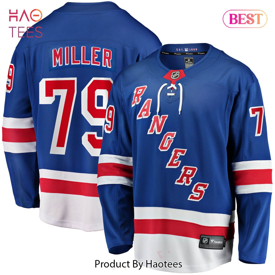 K’Andre Miller New York Rangers Fanatics Branded 2017 18 Home Breakaway Replica Jersey Blue