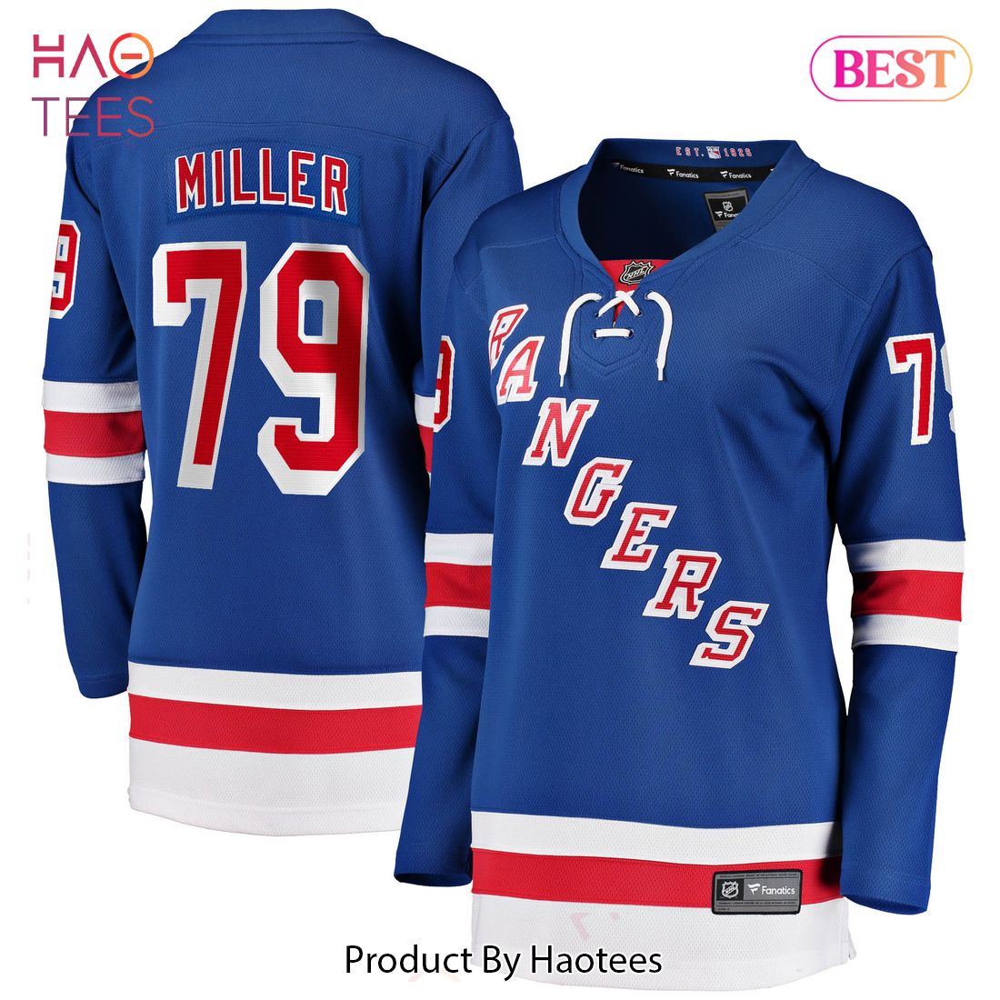 K’Andre Miller New York Rangers Fanatics Branded Women’s 2017 18 Home Breakaway Jersey Blue