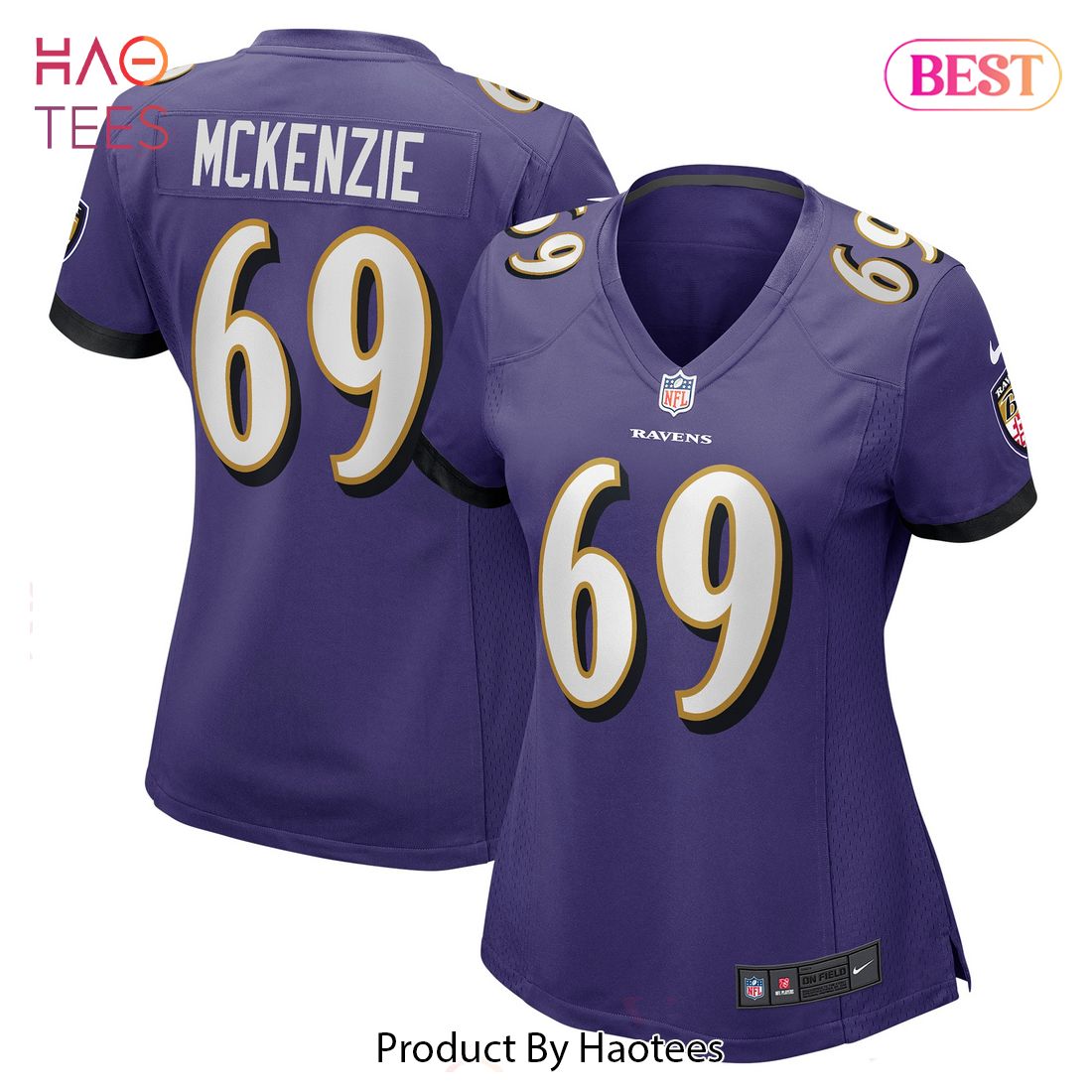 Kahlil McKenzie Baltimore Ravens Nike Women’s Game Jersey Purple