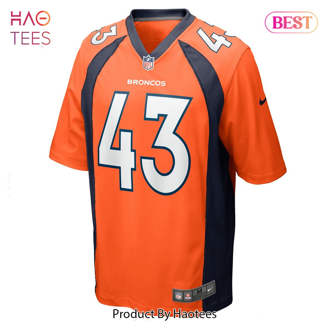 Kana’i Mauga Denver Broncos Nike Game Player Jersey Orange Luxury Store