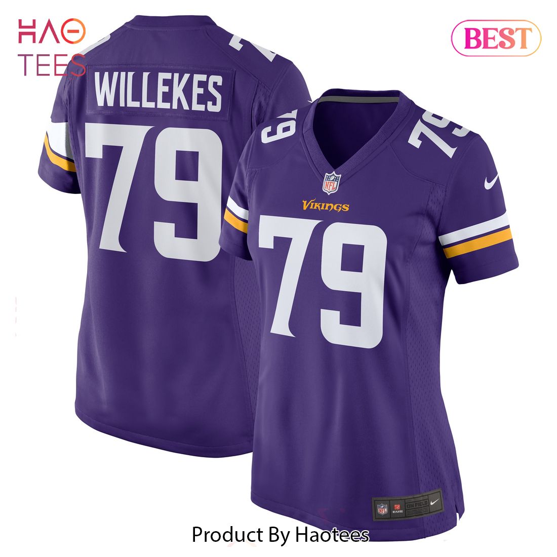 Kenny Willekes Minnesota Vikings Nike Women's Game Jersey Purple