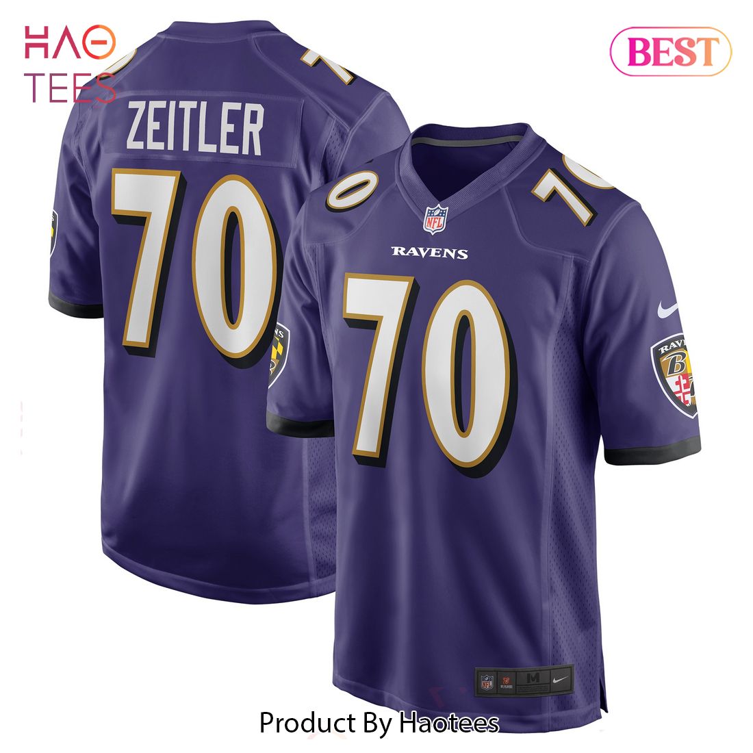 Kevin Zeitler Baltimore Ravens Nike Game Jersey Purple