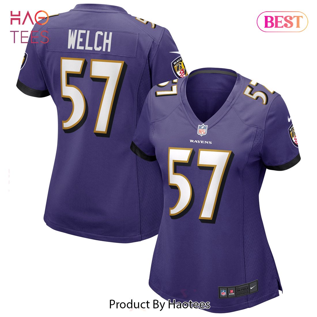 Kristian Welch Baltimore Ravens Nike Women’s Game Jersey Purple Luxury Store