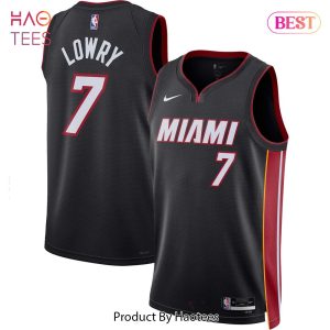 Kyle Lowry Miami Heat Nike Unisex 2022 23 Swingman Jersey Icon Edition Black