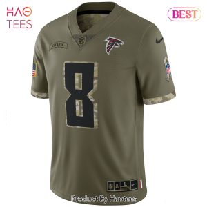 Kyle Pitts Atlanta Falcons Nike 2022 Salute To Service Limited Jersey Olive