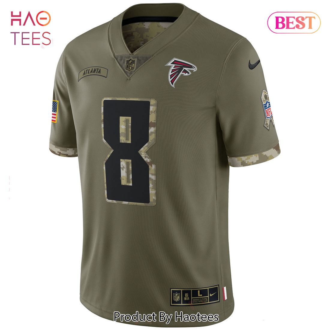 Kyle Pitts Atlanta Falcons Nike 2022 Salute To Service Limited Jersey Olive Luxury Store