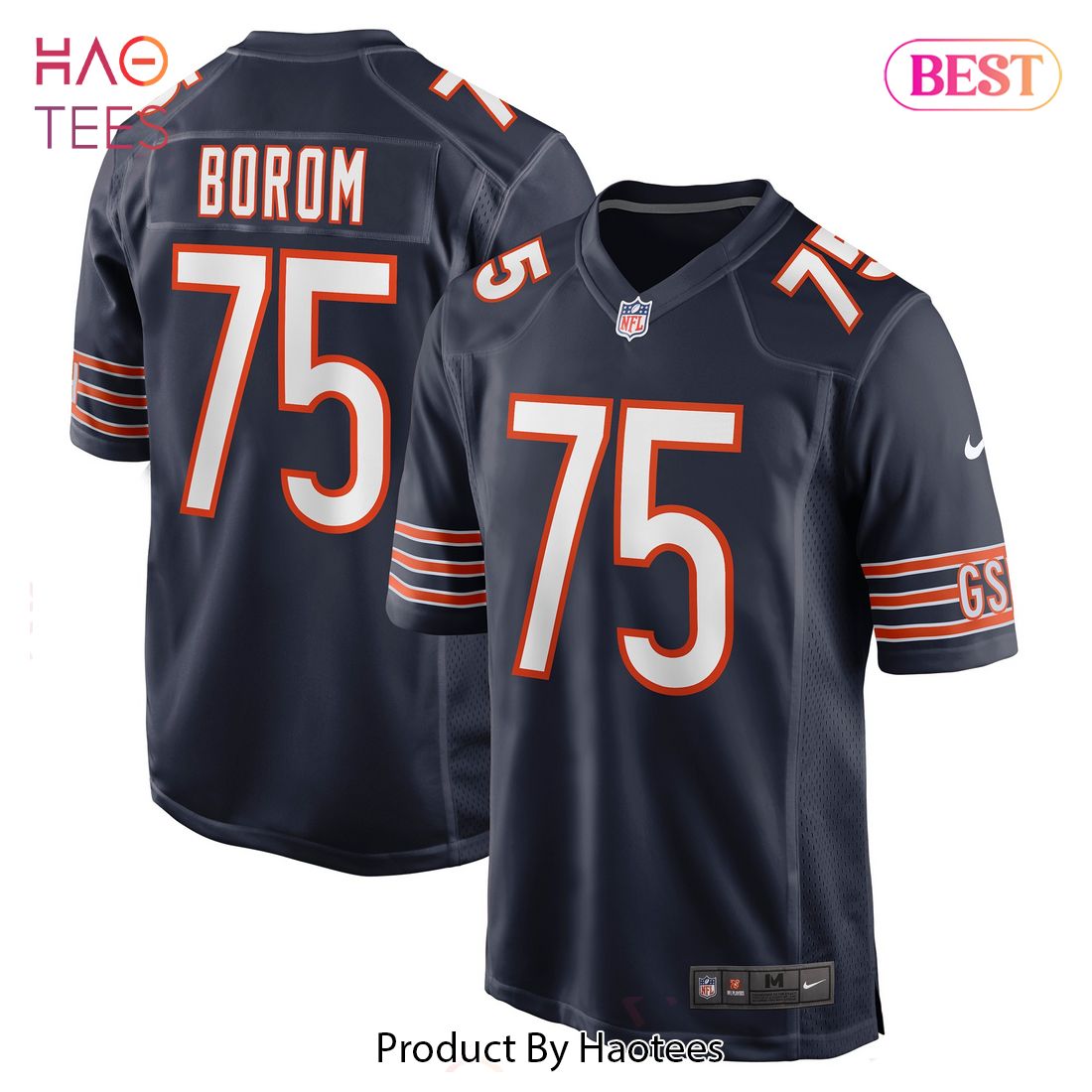 Larry Borom Chicago Bears Nike Game Jersey Navy Luxury Store