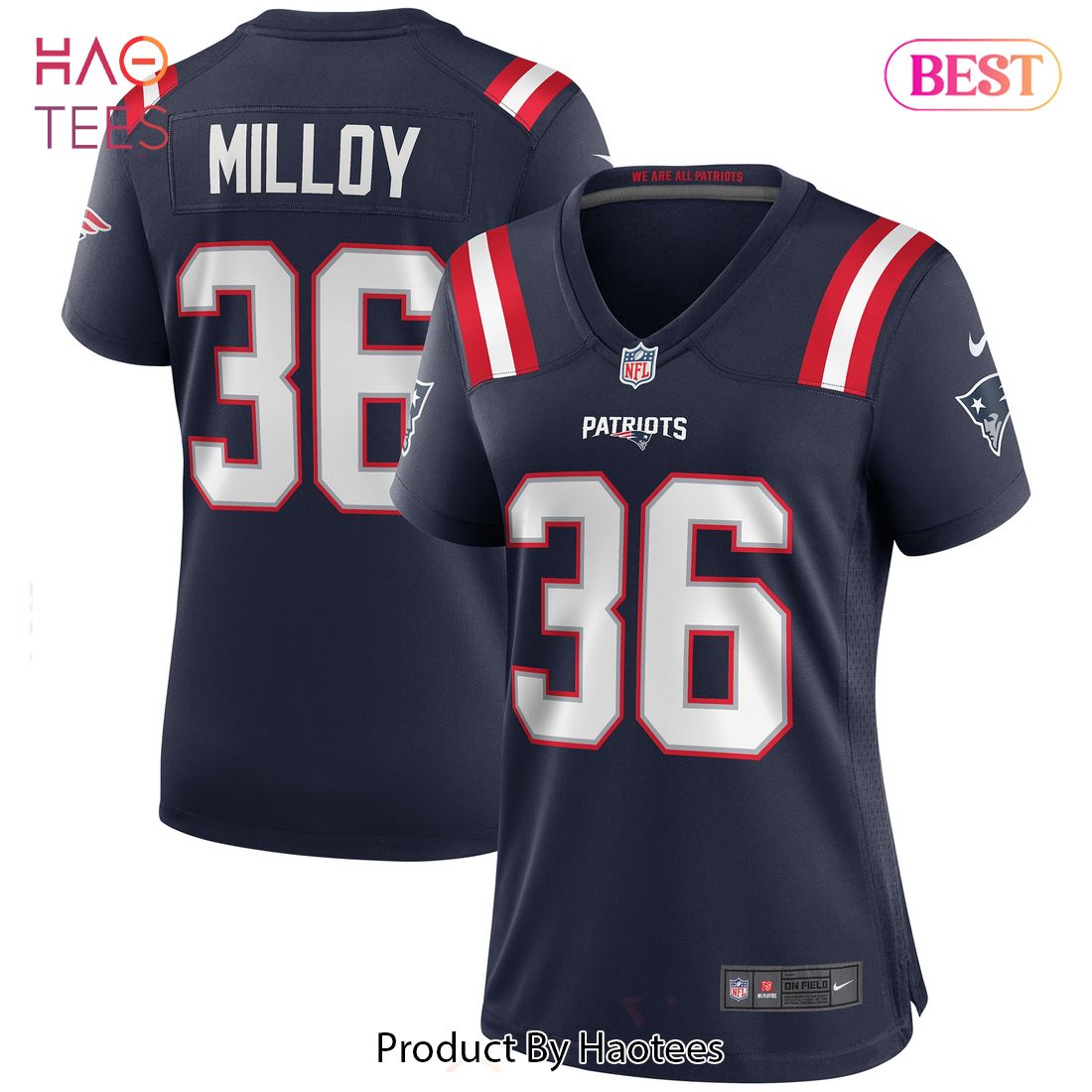 Lawyer Milloy New England Patriots Nike Women’s Game Retired Player Jersey Navy Luxury Store