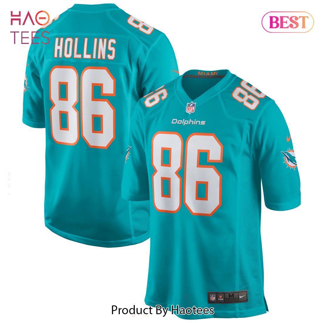 Mack Hollins Miami Dolphins Nike Game Jersey Aqua Luxury Store