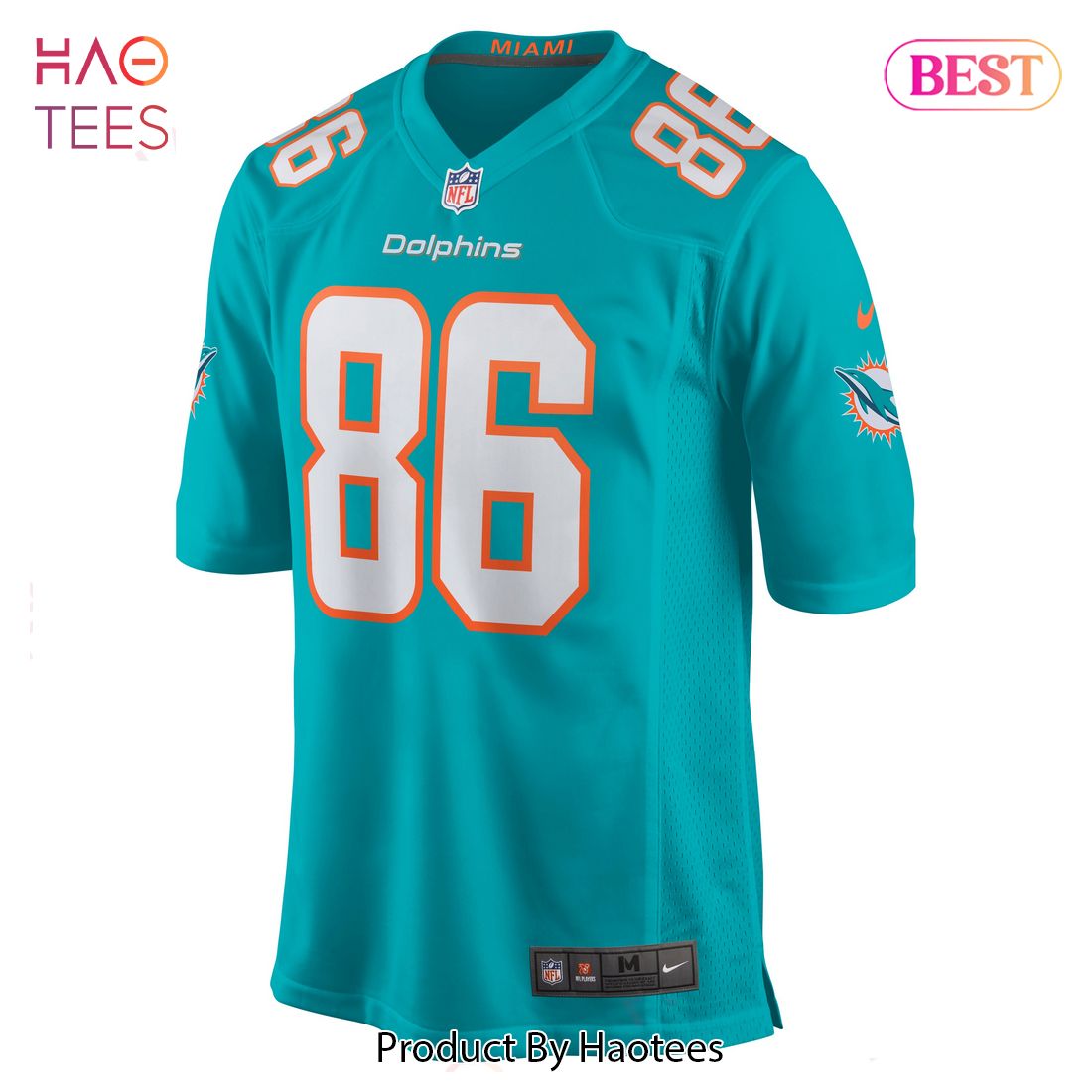 Mack Hollins Miami Dolphins Nike Game Jersey Aqua Luxury Store