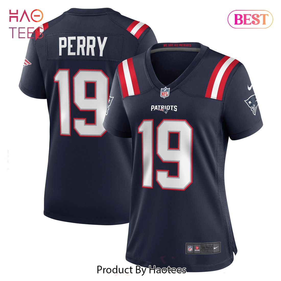 Malcolm Perry New England Patriots Nike Women’s Game Player Jersey Navy Luxury Store