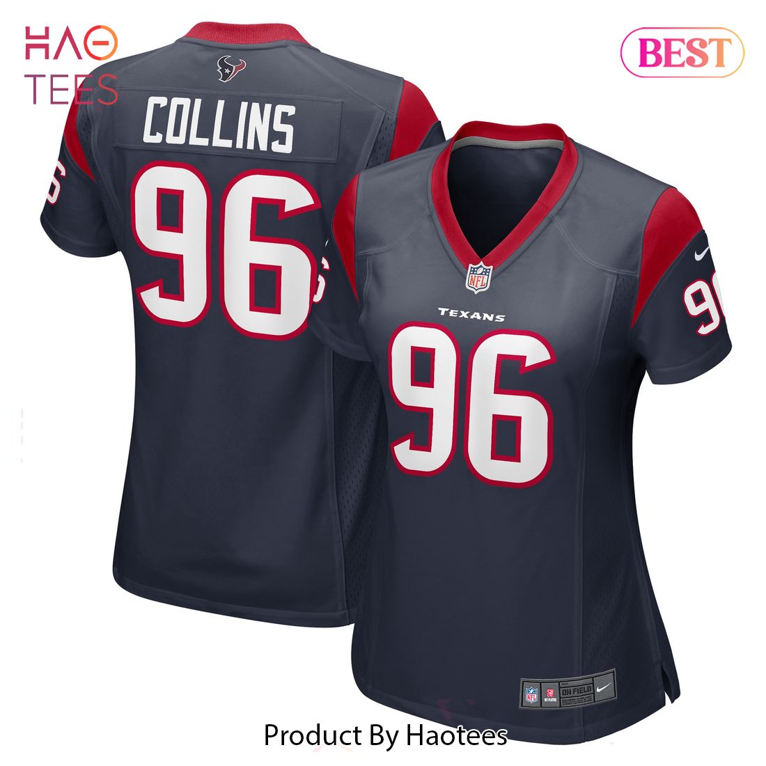 Maliek Collins Houston Texans Nike Women’s Game Player Jersey Navy Luxury Store